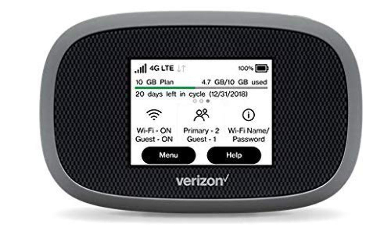 Novatel Jetpack MiFi 8800L - Verizon Locked - Black - Excellent Condition