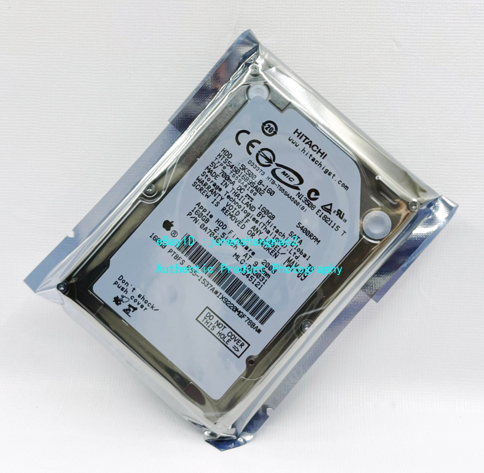 Hitachi 160G 5400RPM 5K500.B-160 HTS545016B9SA00 2.5 ” SATA Notebook Hard Drive