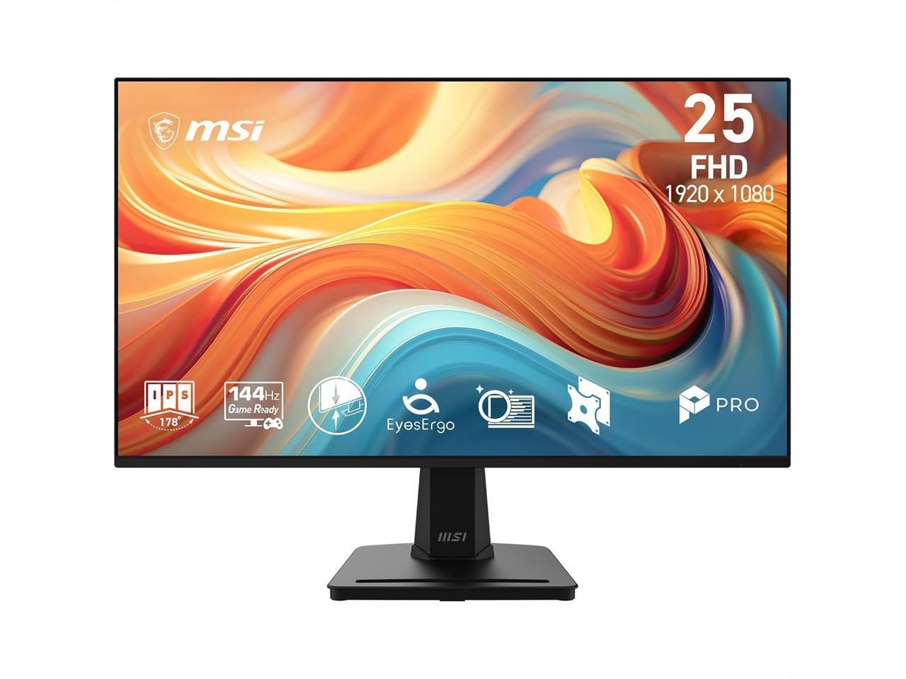 MSI 24 inch (24.5" viewable) Full HD 144Hz IPS AMD FreeSync 1ms  FHD Computer Mo