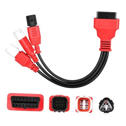 3-in-1 OBD2 Adapter Cable, 16 Pin to 6/4/3 Pin, Original