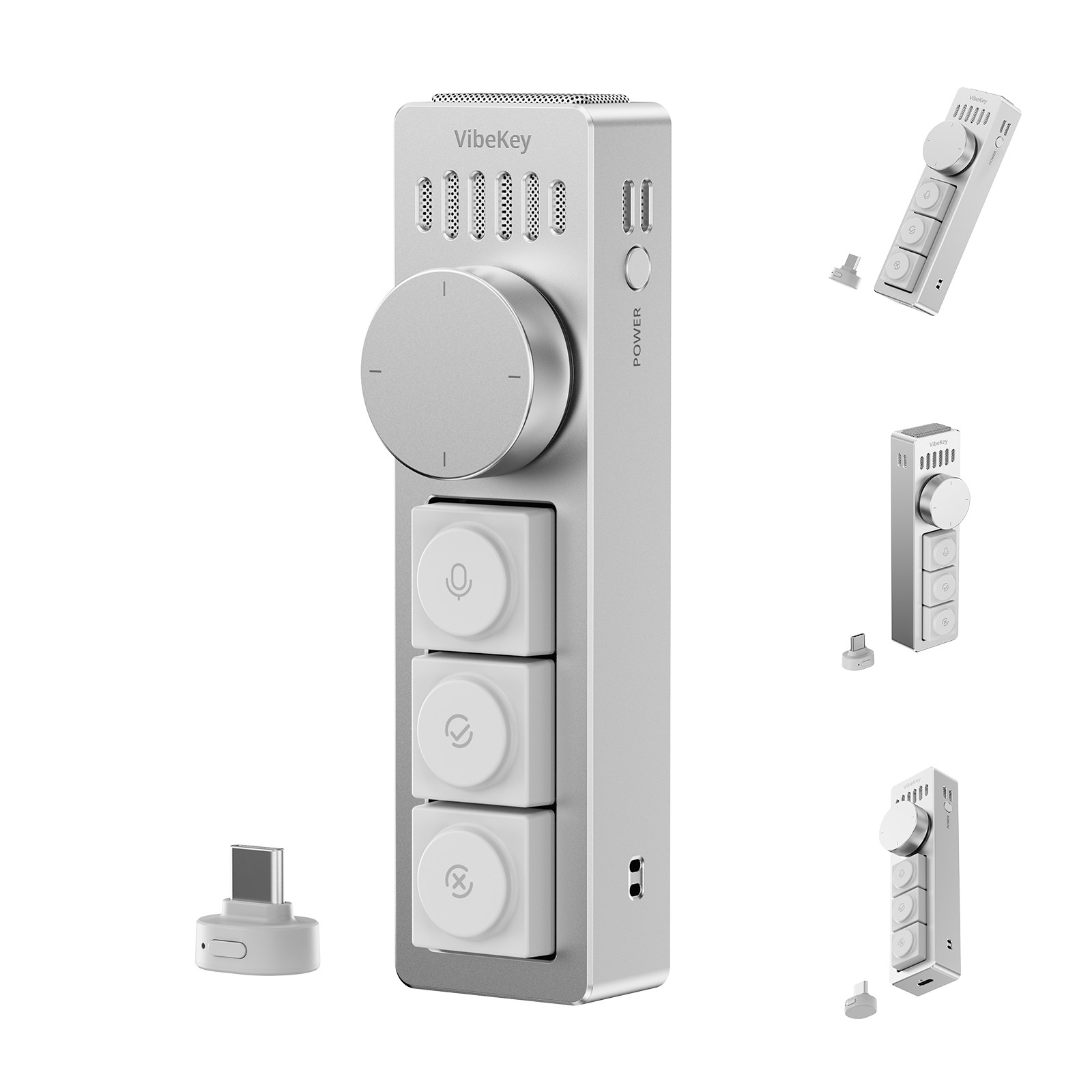 Ulanzi AU05 Vibe Key AI Voice Macro Keypad Push to Talk Stream Controller