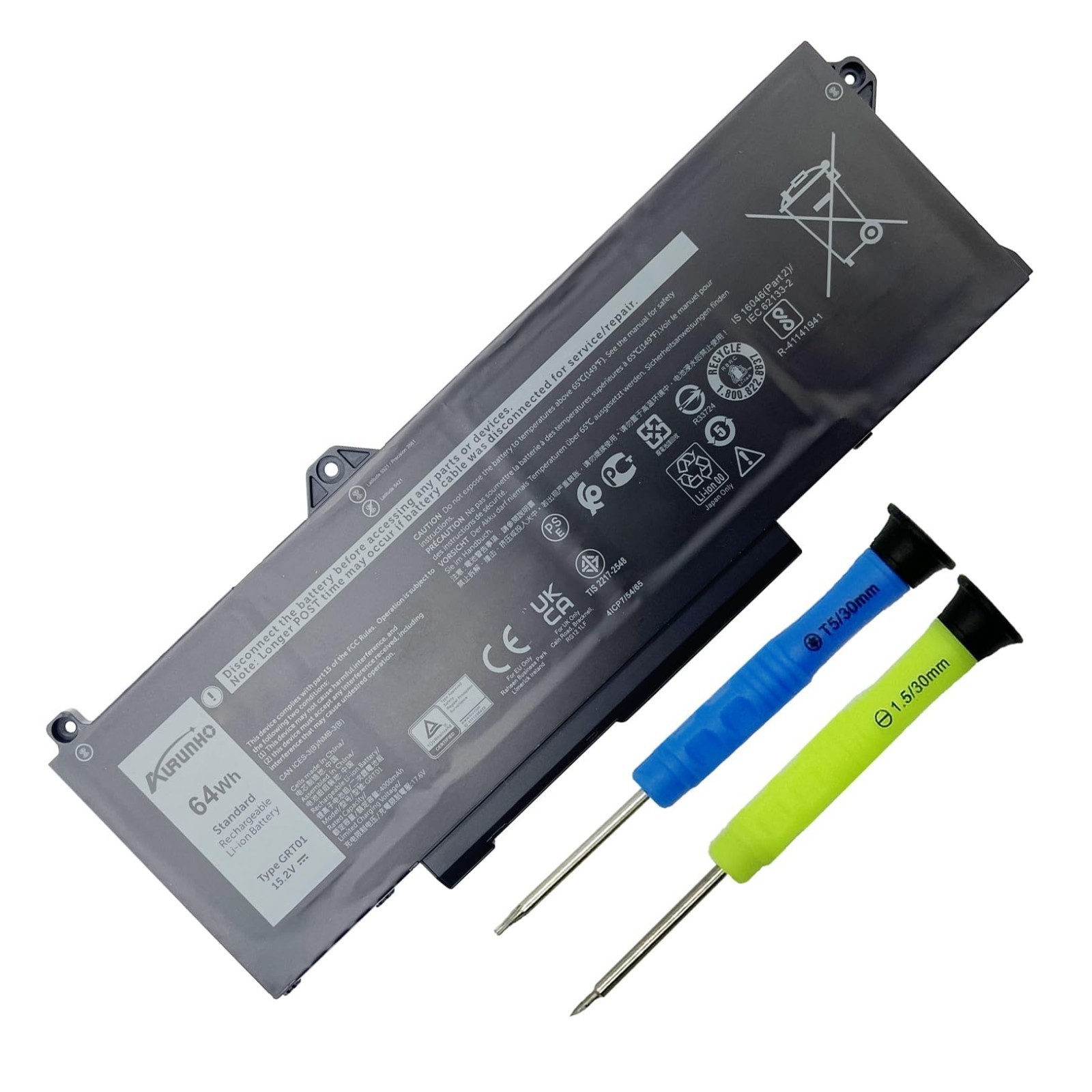 High-Capacity Laptop Battery Replacement for Precision 3470 3561 3571 3581 3591,
