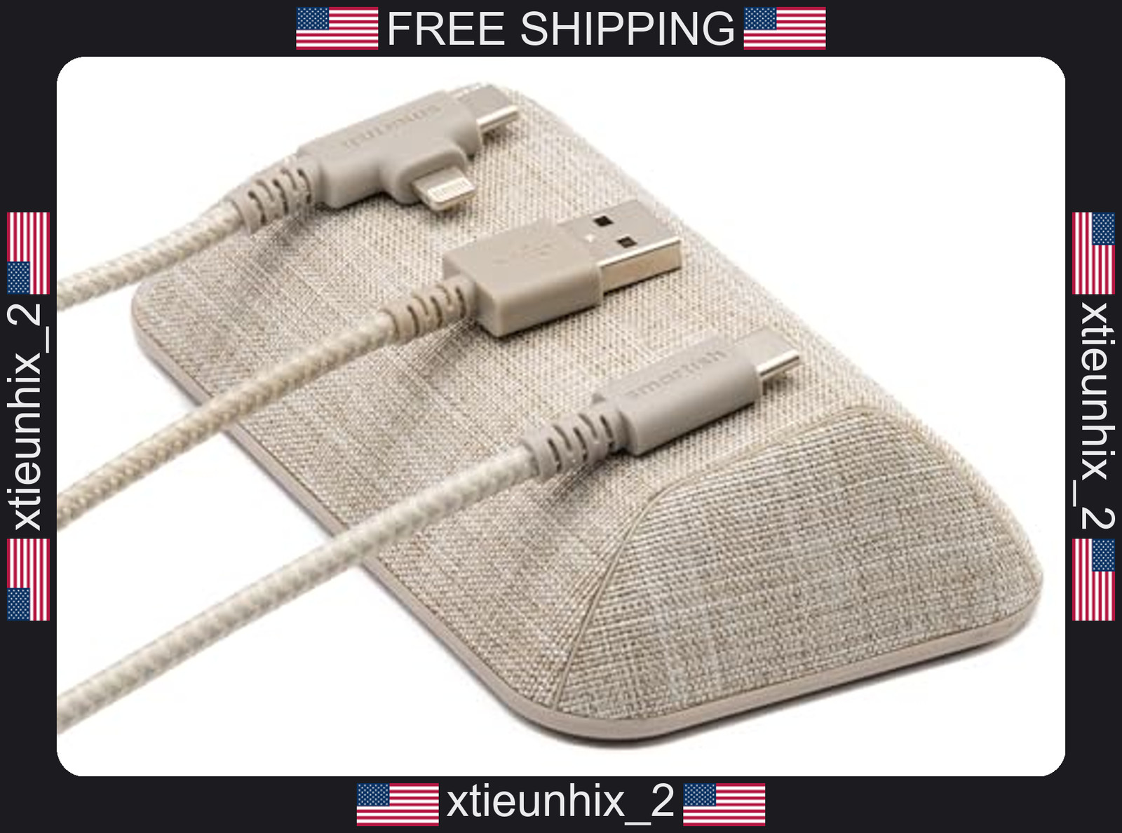 Desktop Cable Organizer Magnetic Cord Holder for Up to 5 Cables