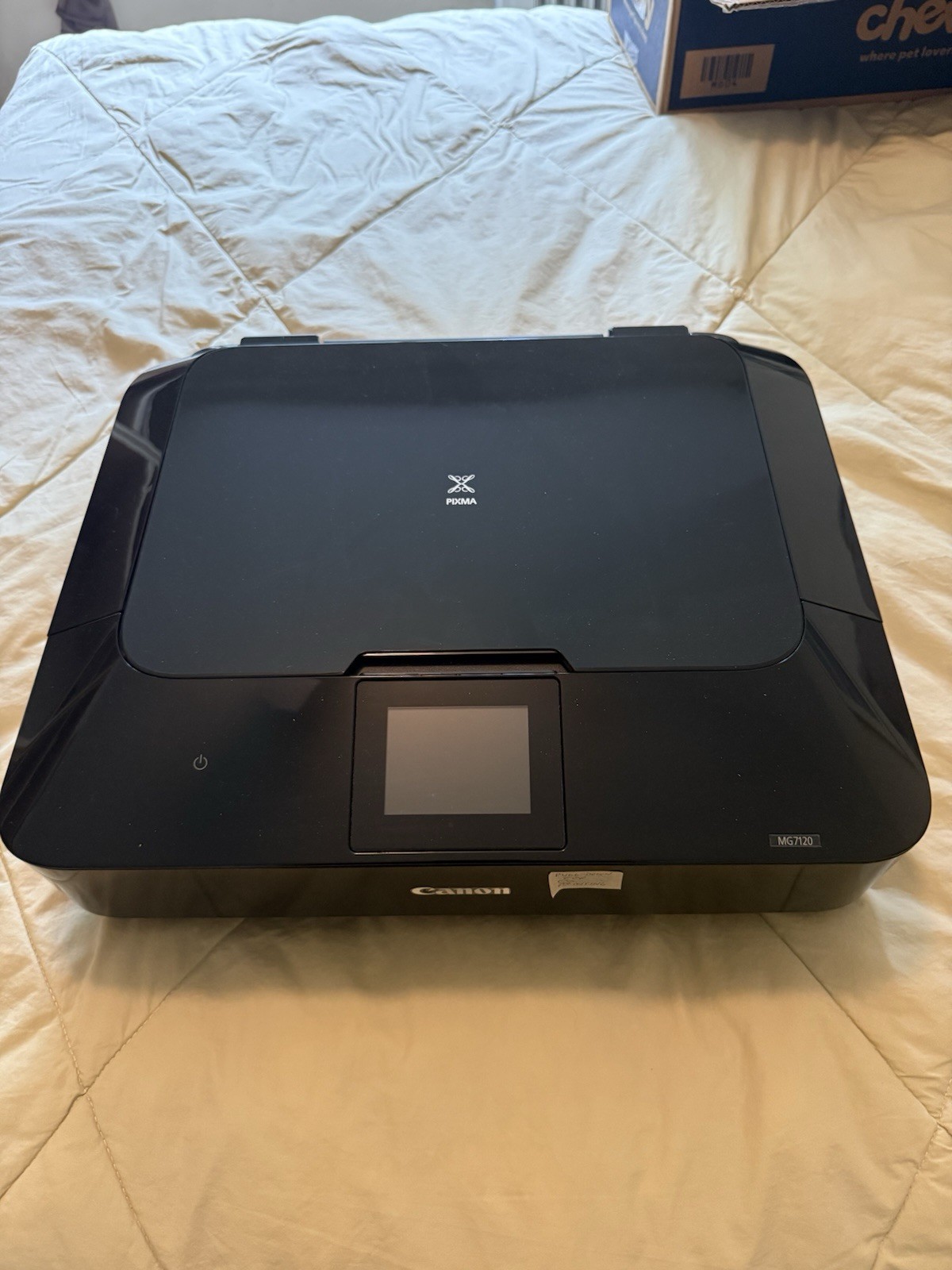 Canon PIXMA MG7120 All-In-One Inkjet Printer Black- Prints on CD-R’s-Pre-Owned