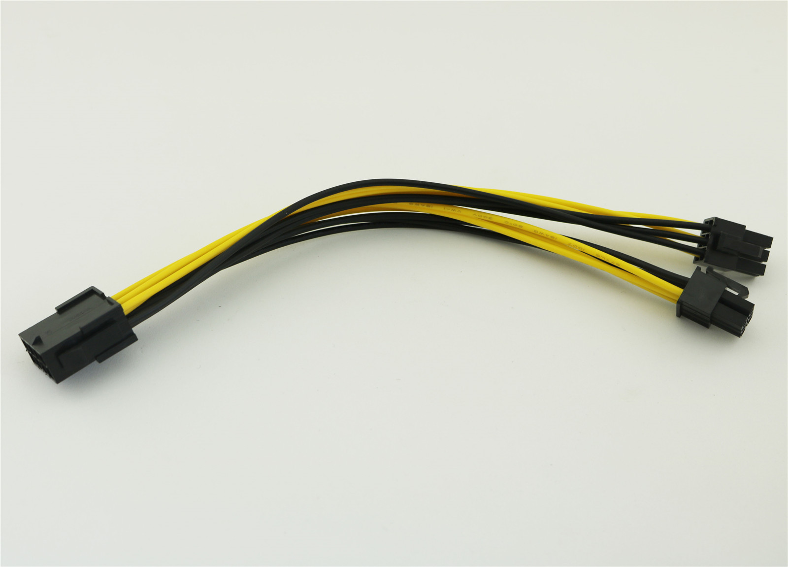 1pcs PCI-E 6+2 Pin 8 Pin to Dual 6 Pin Power Adapter Y Cable PCI Express Cable