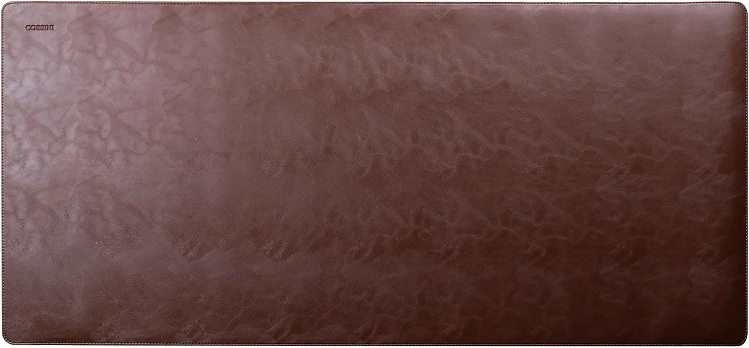 XL Desk Pad - Large Vegan Leather Desk Mat (17 X 36) - Buttery Smooth Writing, D