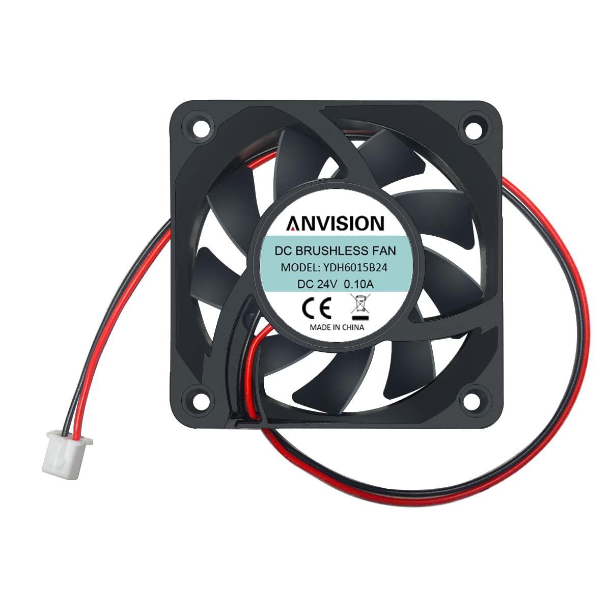 60mm X 15mm Dc 24v Brushless Cooling Fan Dual Ball Bearing