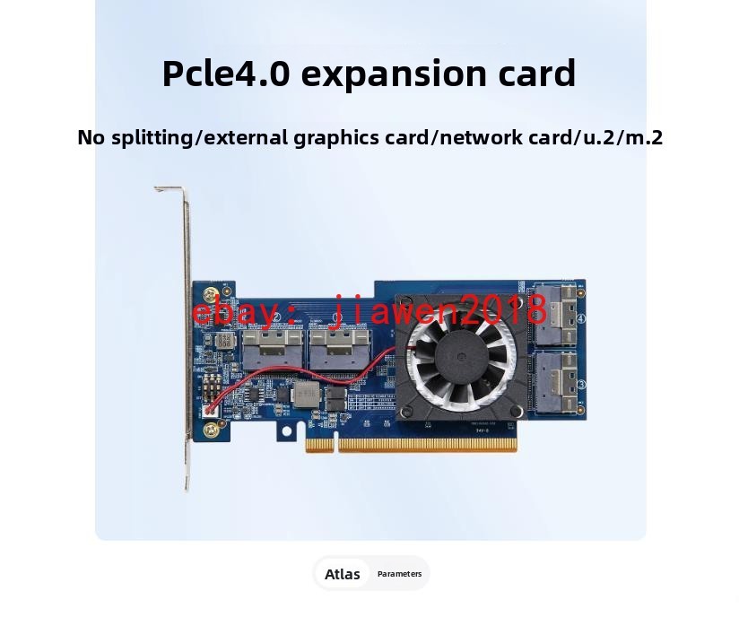 PEX88048 PCIe 4.0 x16 To 4*SFF-8654 SlimSAS Adapter IT Mode ZFS TrueNAS