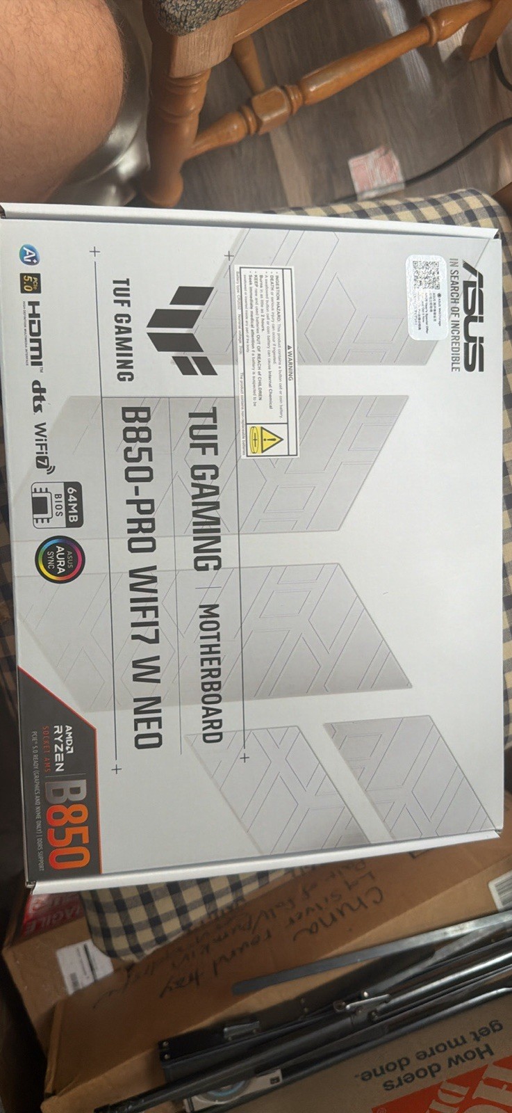 ASUS TUF GAMING B850-PRO WIFI7 W NEO SEALED AND NEW