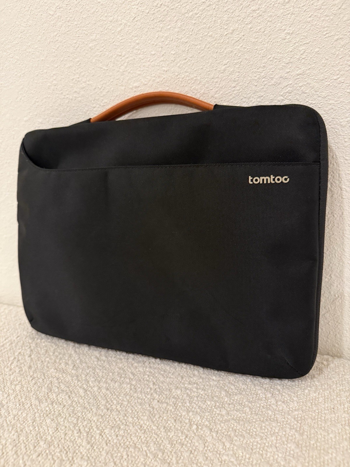 tomtoc Laptop Sleeve Case 13 14 Inch Black Carry Handle Padded Bag