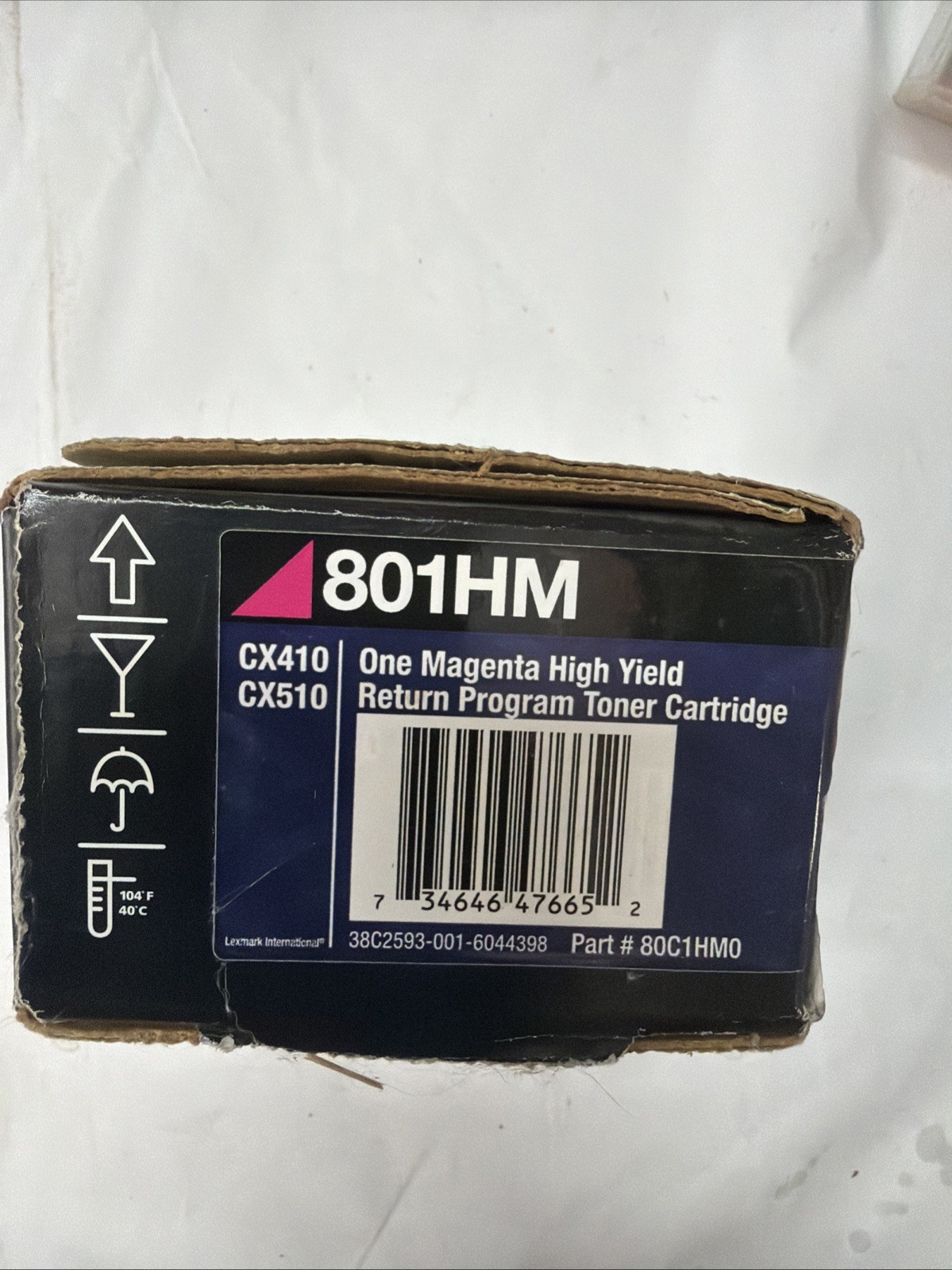 Genuine Lexmark 801HM Magenta High Yield Toner Cartridge CX410, CX510 New/Sealed