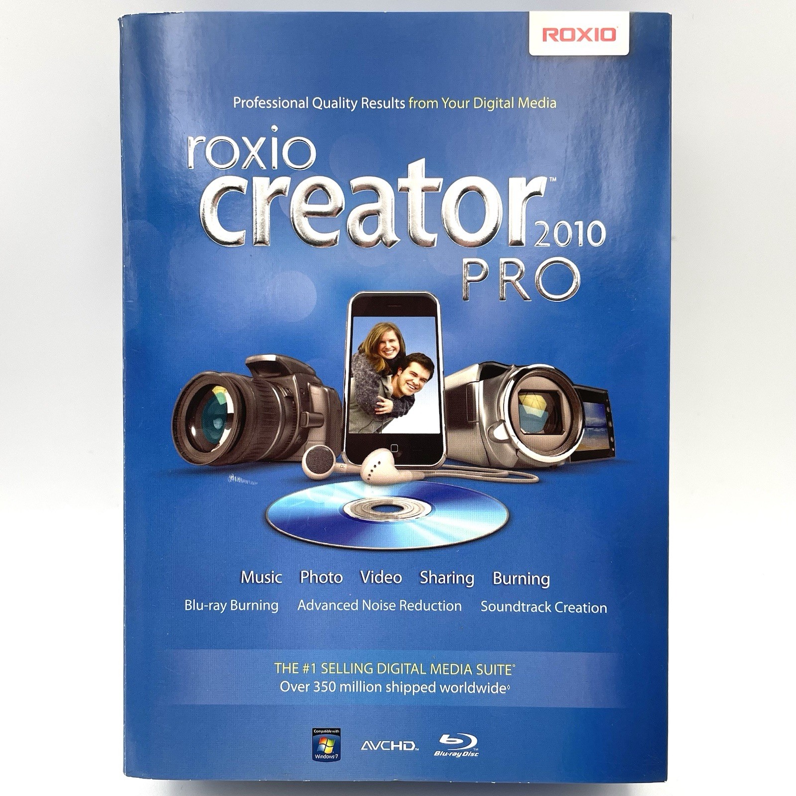 Roxio Creator 2010 PRO Digital Media Software Blu-ray Burning Windows Vista XP 7