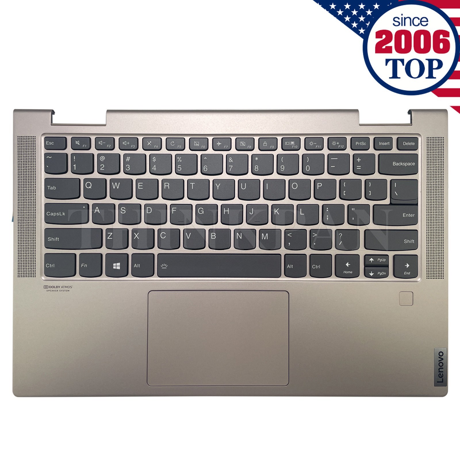 New Palmrest w/Backlit Keyboard&Touchpad For Lenovo Yoga C740-14IML 5CB0U43990