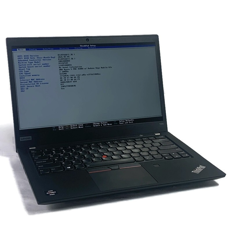 Lenovo ThinkPad T495 14" Laptop Ryzen 5 Pro 3500U - 8GB 256GB NVMe SSD - Win11H