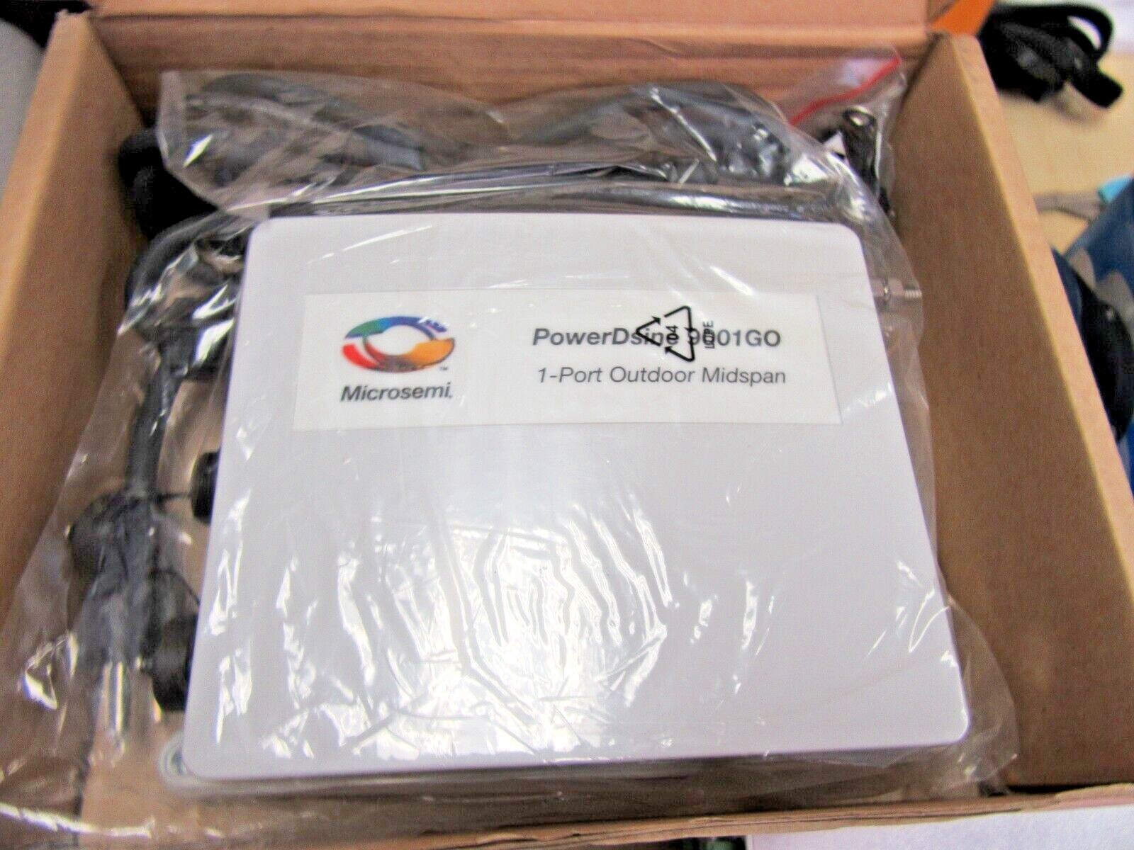PowerDsine 9001GO Single-port, Outdoor PoE Midspan, IEEE802.3at Microsemi