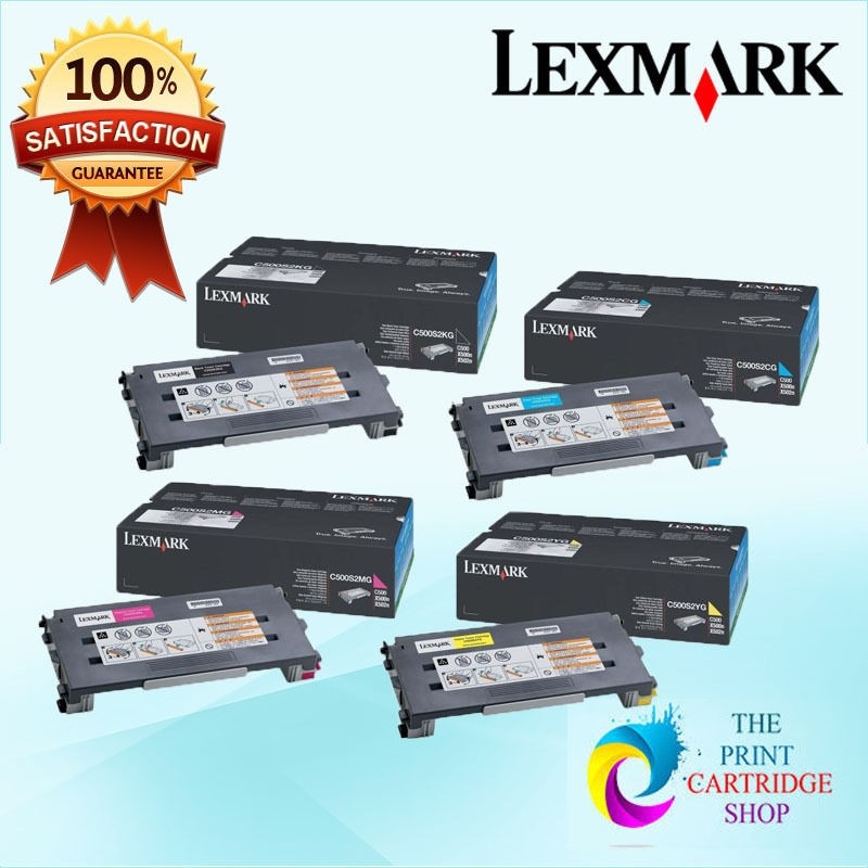 Original Lexmark C500S2KG C500S2MG C500S2CG C500S2YG Toner Set CMYK C500 X500N