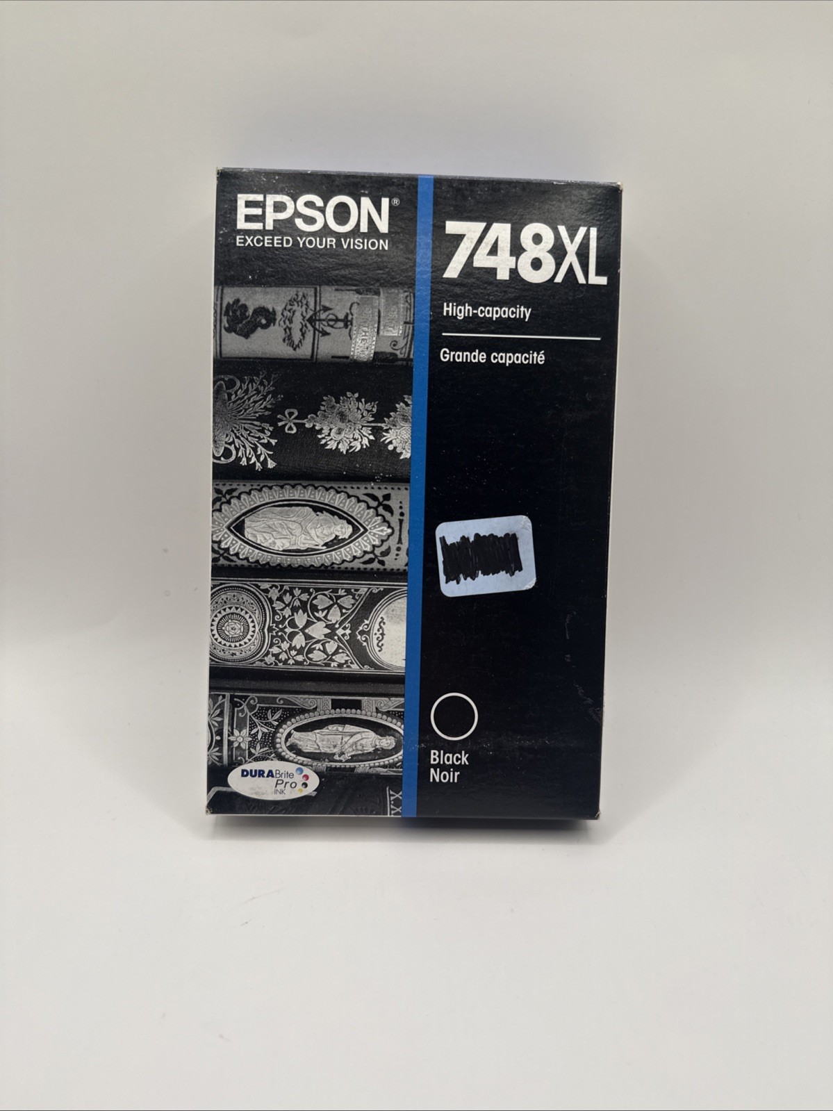 New Open box Sealed Epson 748XL Black High Capacity Ink Cartridge