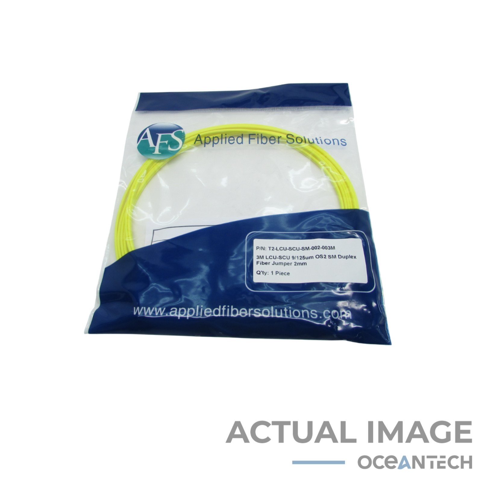 New 3M LCU to SCU 9/125um OS2 SM Duplex Fiber Jumper 2mm