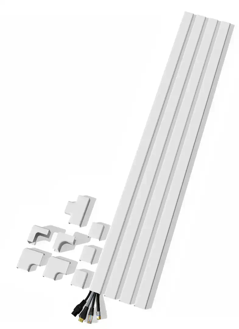 Sanus On - Wall Cable Concealer Cord Cover Kit for Mounted TVs