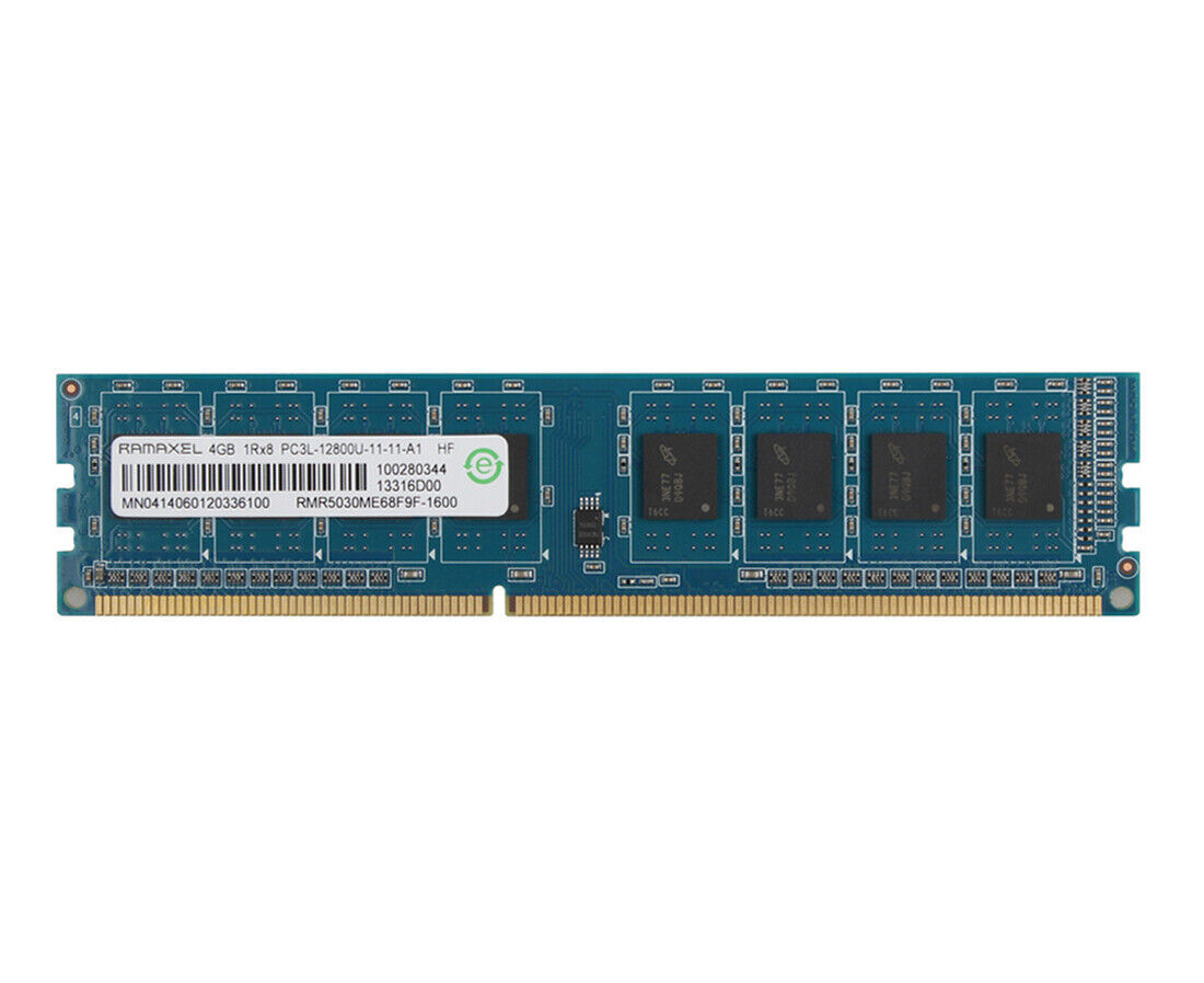 Ramaxel 4GB 1Rx8 PC3L-12800U DDR3 1600MHz 240pin Desktop Memory RAM DIMM CL11 $j