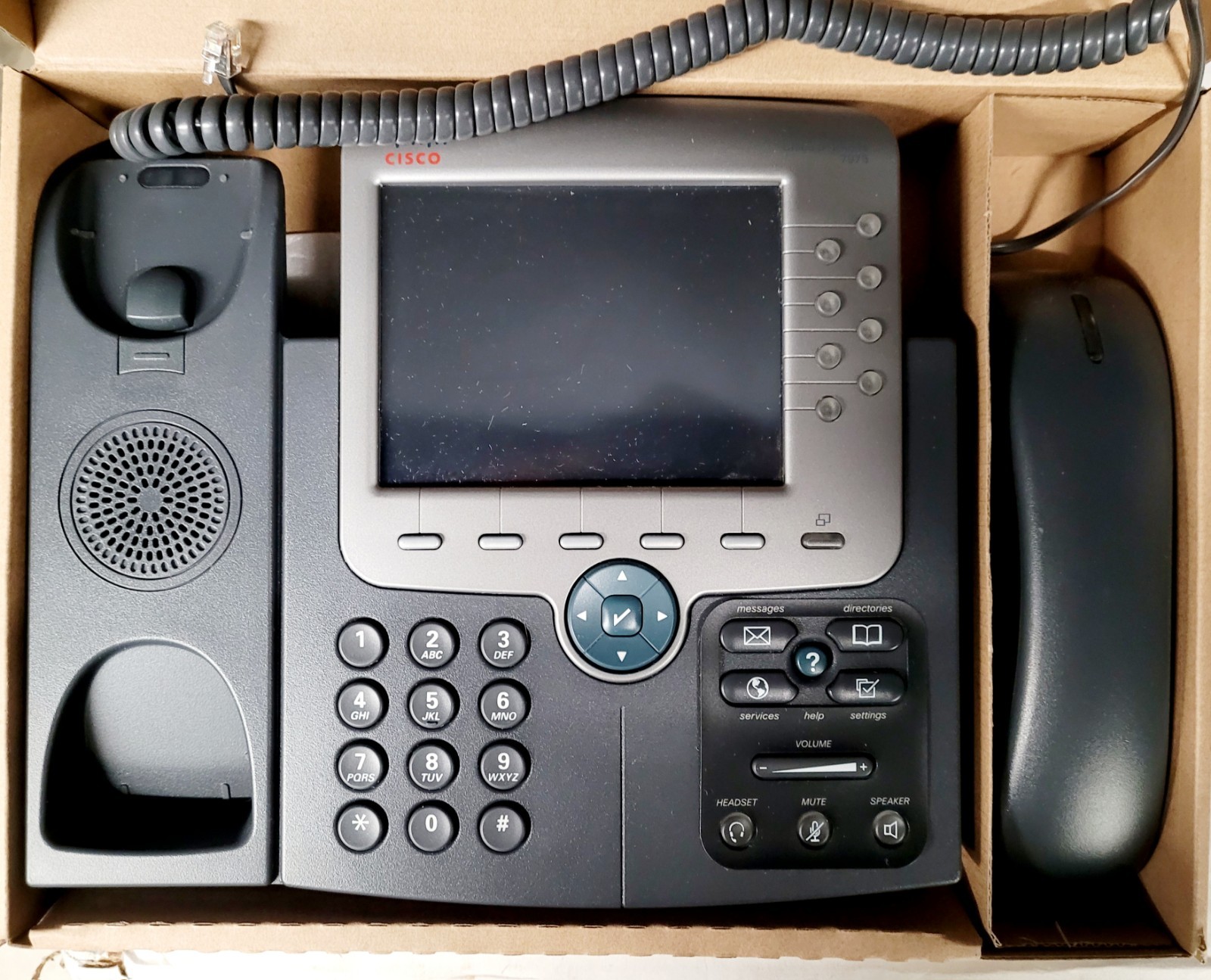 Cisco CP-7975G Unified IP Business Phone 5.6" Color Display VoIP PoE