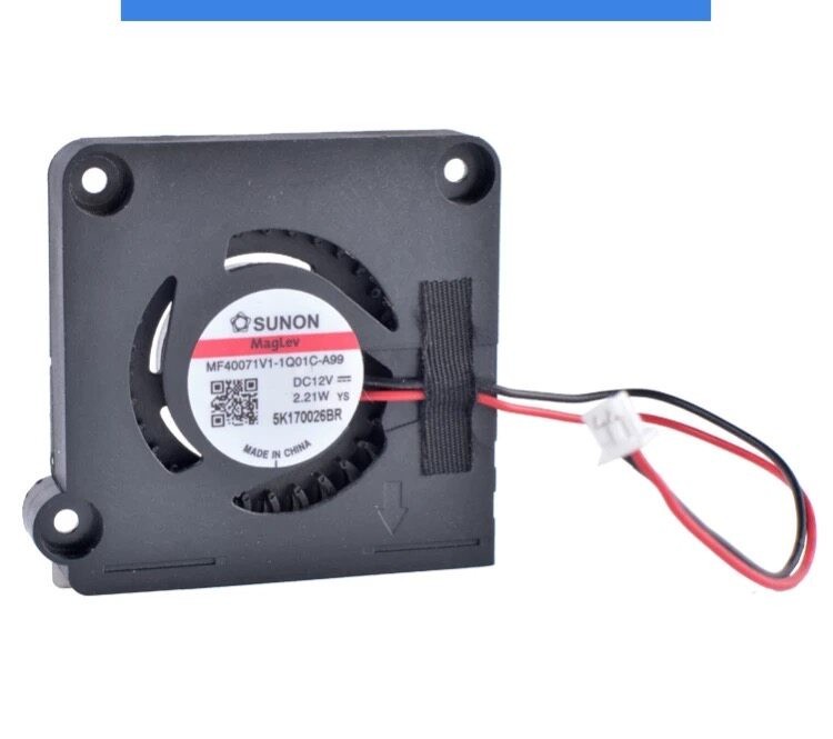 1PCS SUNON MF40071V1-1Q01C-A99 4007 12V 2-Wire Ultra-Thin Turbine Fan