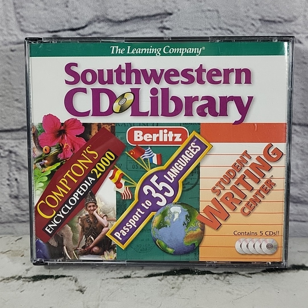 Berlitz - Southwestern CD Library / The Learning Company (5 PC CD-ROM, 1999)