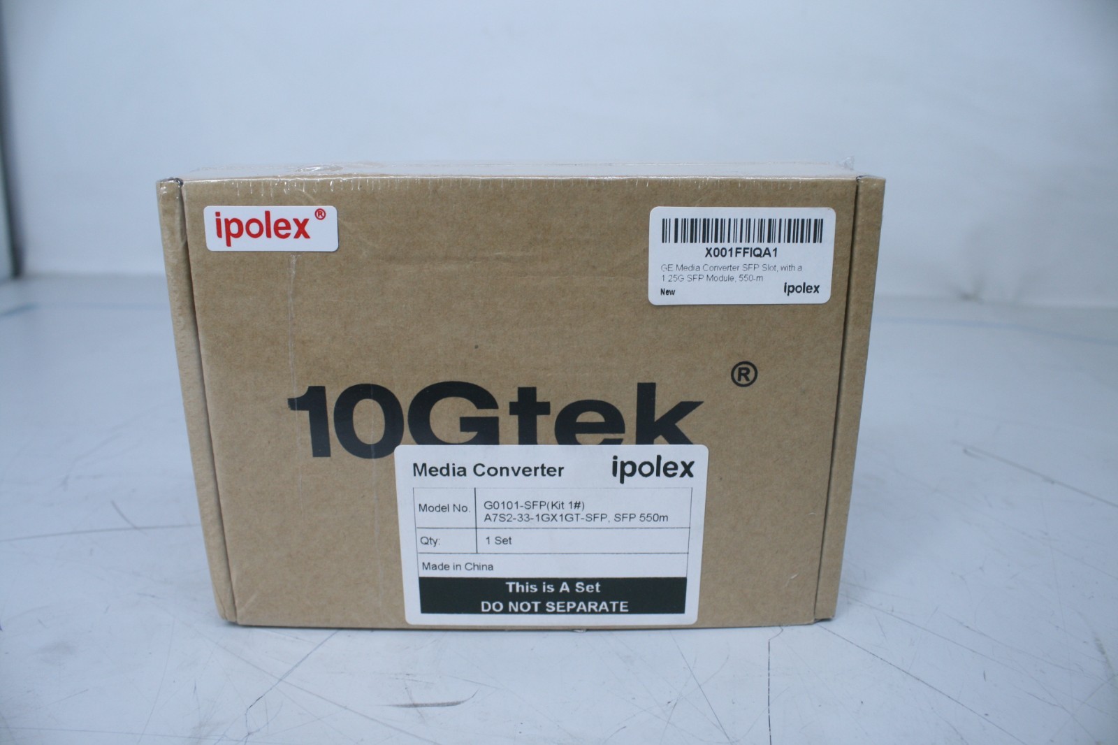 10Gtek G0101-SFP GigE Media Converter Kit, SFP KIT  A7S2-33 , SFP 550M    (T7-B1