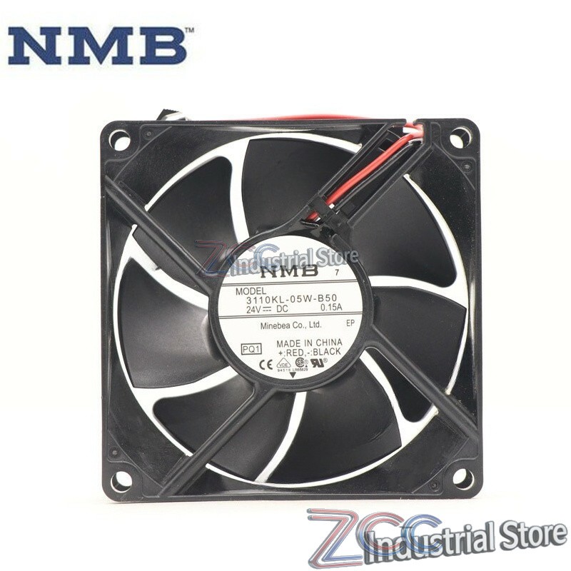 NMB Fan 3110KL-05W-B50 DC 24V 0.15A 80*80*25MM 2Pin For ABB ACS510 Cooling Fan