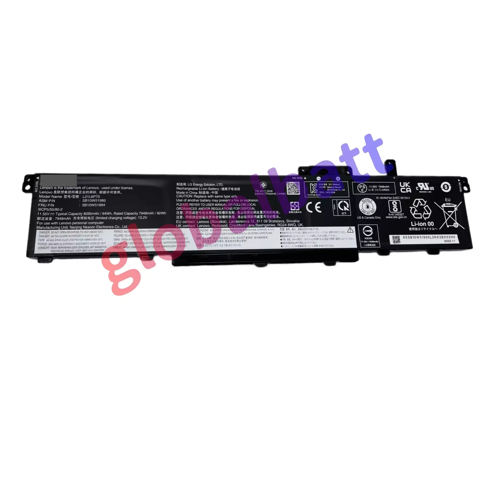 New Genuine L21C6P70 L21L6P70 L21M6P70 Battery for Lenovo ThinkPad P16 Gen 1