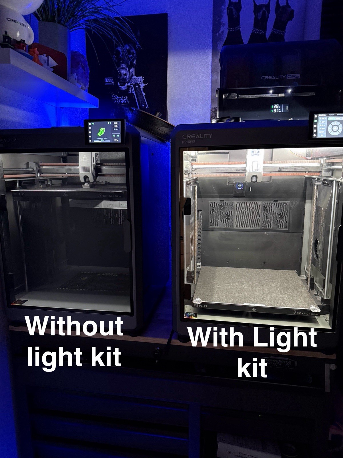 Creality K Series (ALL)  LED Upgrade Plug N Play Kit (No Tools Req')