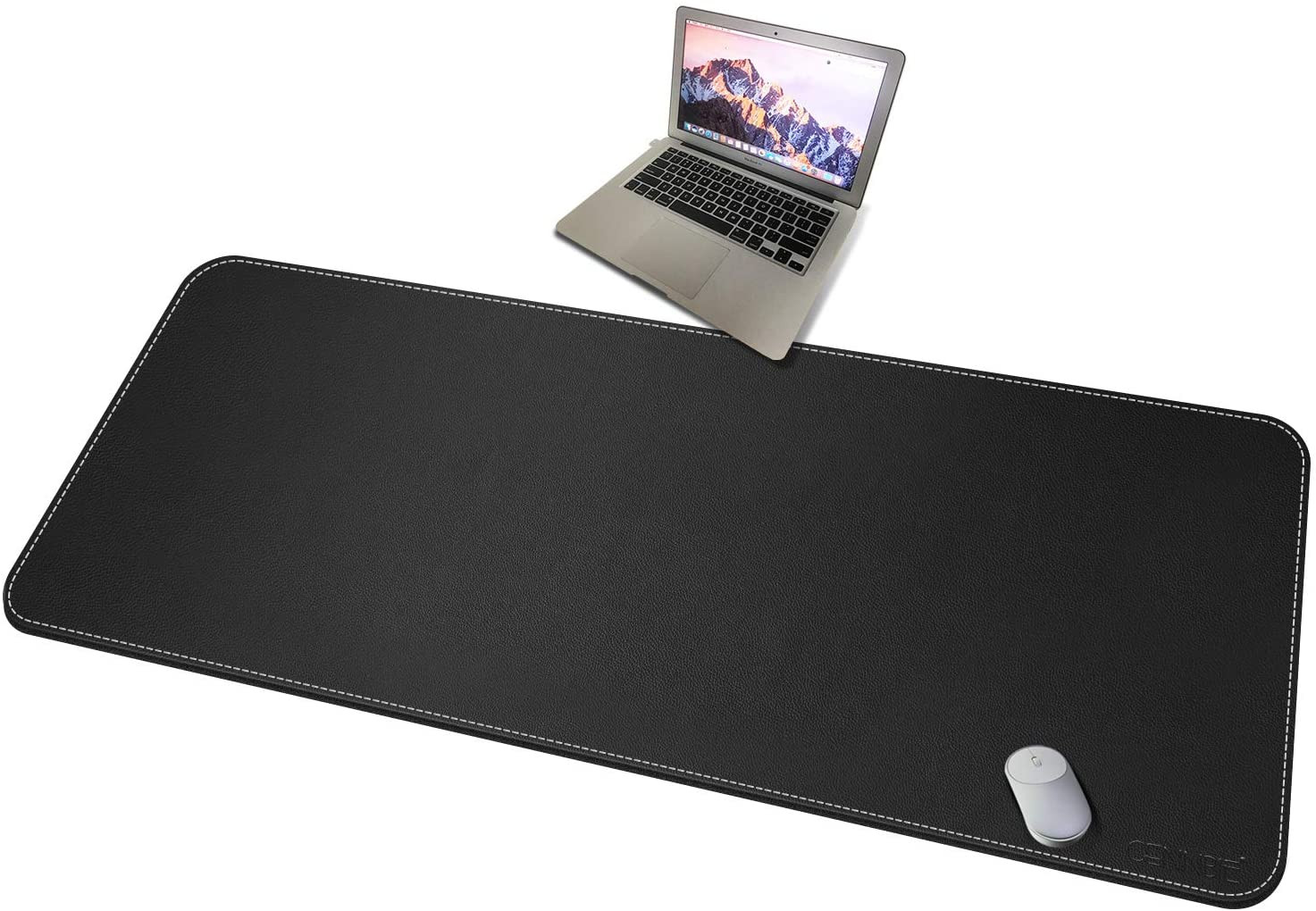 59" X 27.5" Leather Desk Mat, Large Desk Pad Xxl(Black)