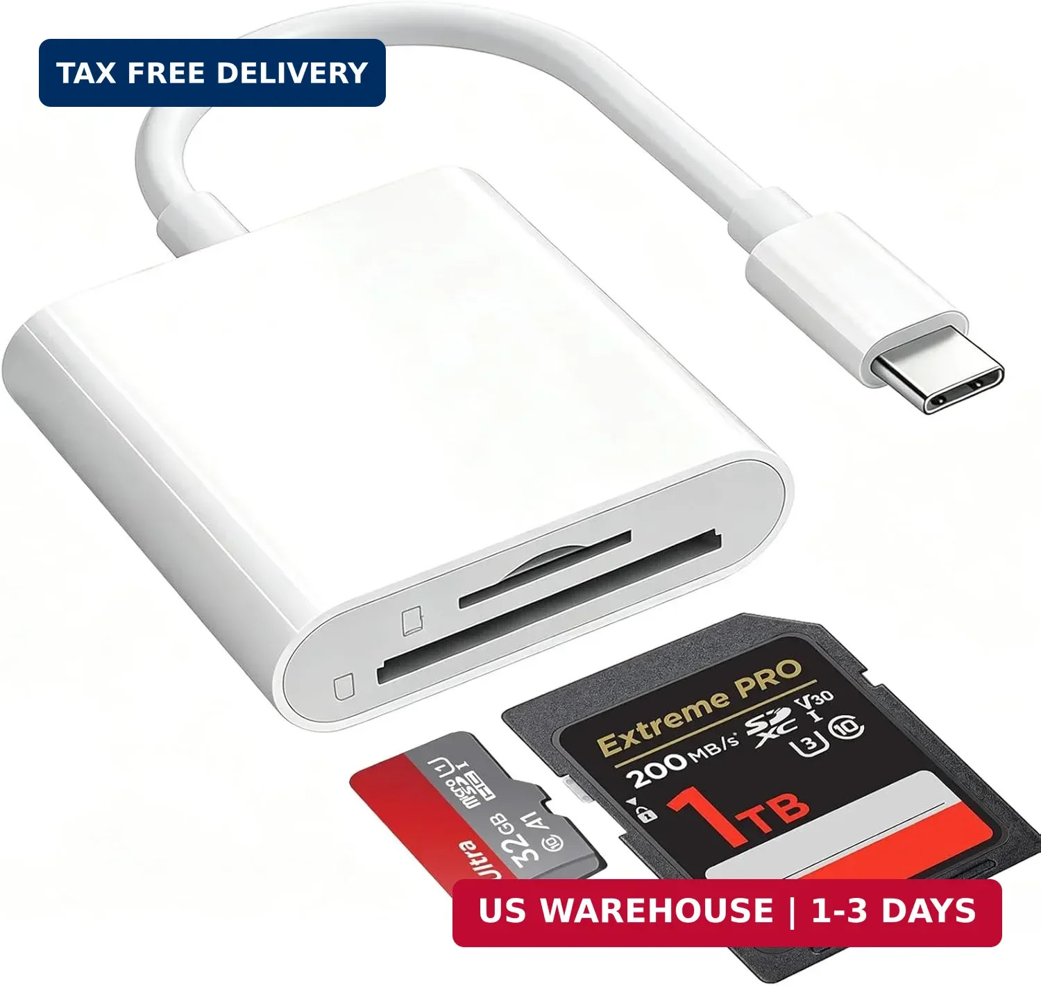 SD Card Reader for iPhone 15/16/17,Sd Card Reader USB C,Micro SD Card Viewer for