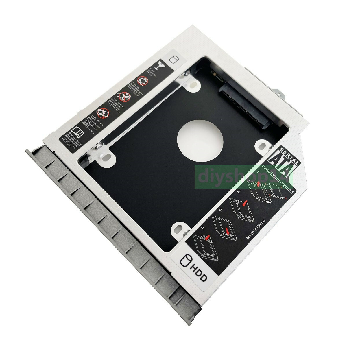 Bezel 2nd HDD SSD Hard Drive Caddy Tray for HP EliteBook 8460P 8460W 8470P 8470W