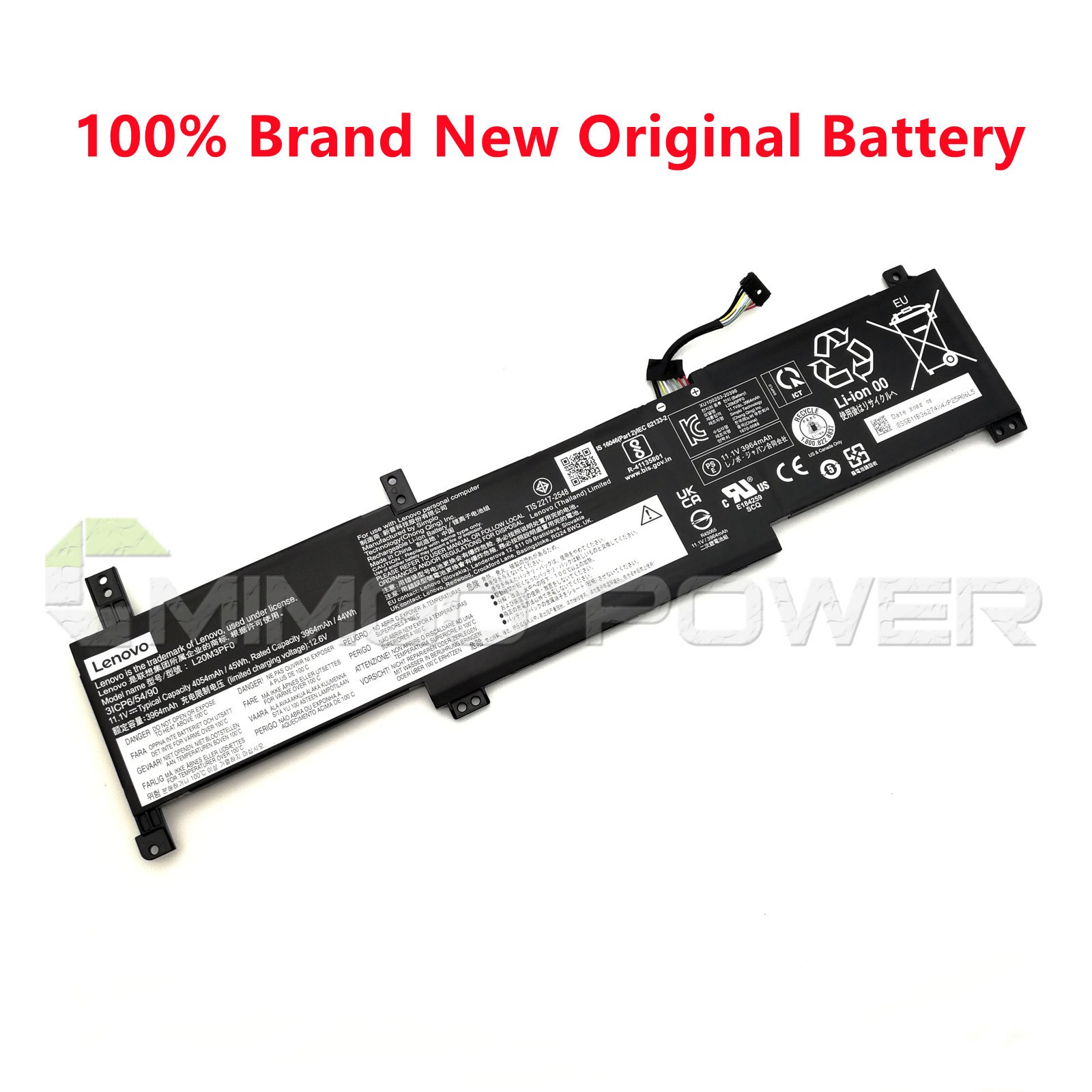 New Genuine L20C3PF0 L20M3PF0 Battery for Lenovo IdeaPad 3 14ITL6 15ITL6 17ALC6