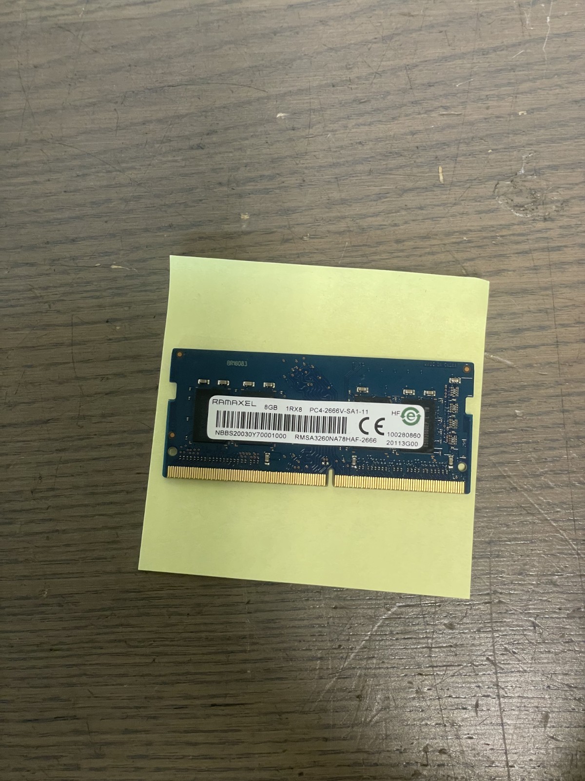 Ramaxel 8GB PC4-21300 (DDR4-2666) Memory (RMSA3260ME78HAF-2666)