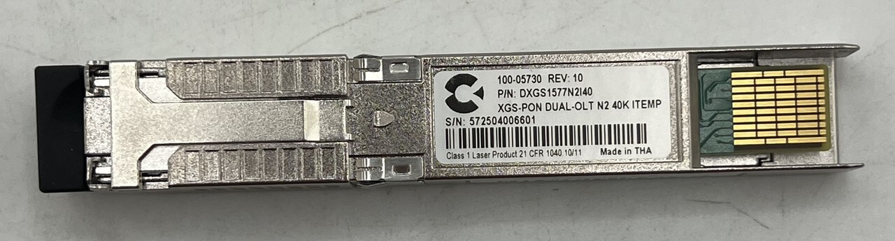 CALIX DXGS1577N2I40 100-05730 XGS-PON DUAL-OLT N2 40K ITEMP TRANSCEIVER