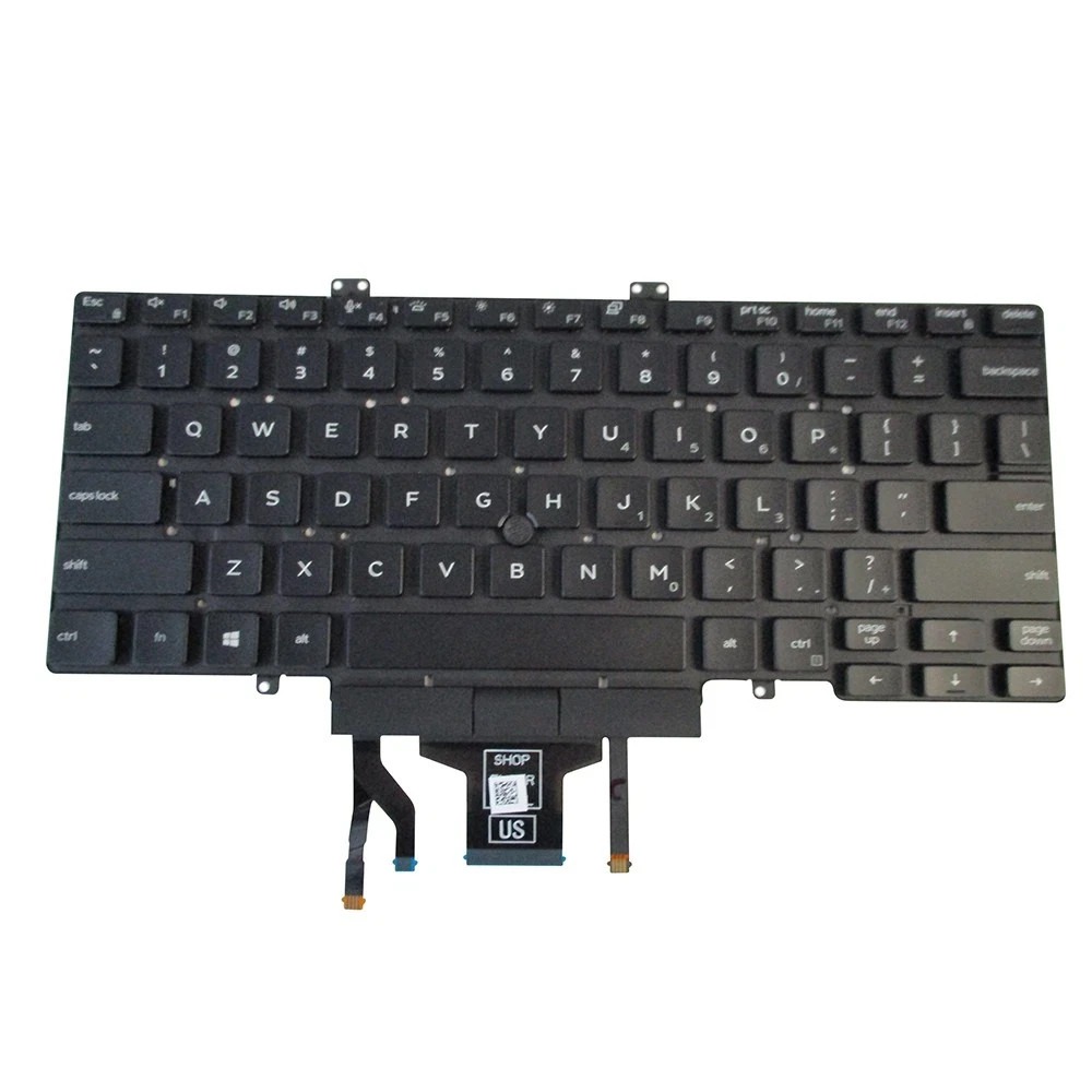 NEW OEM Dell Latitude 5400 5401 Backlit Dual Point Laptop Keyboard 3J9FC