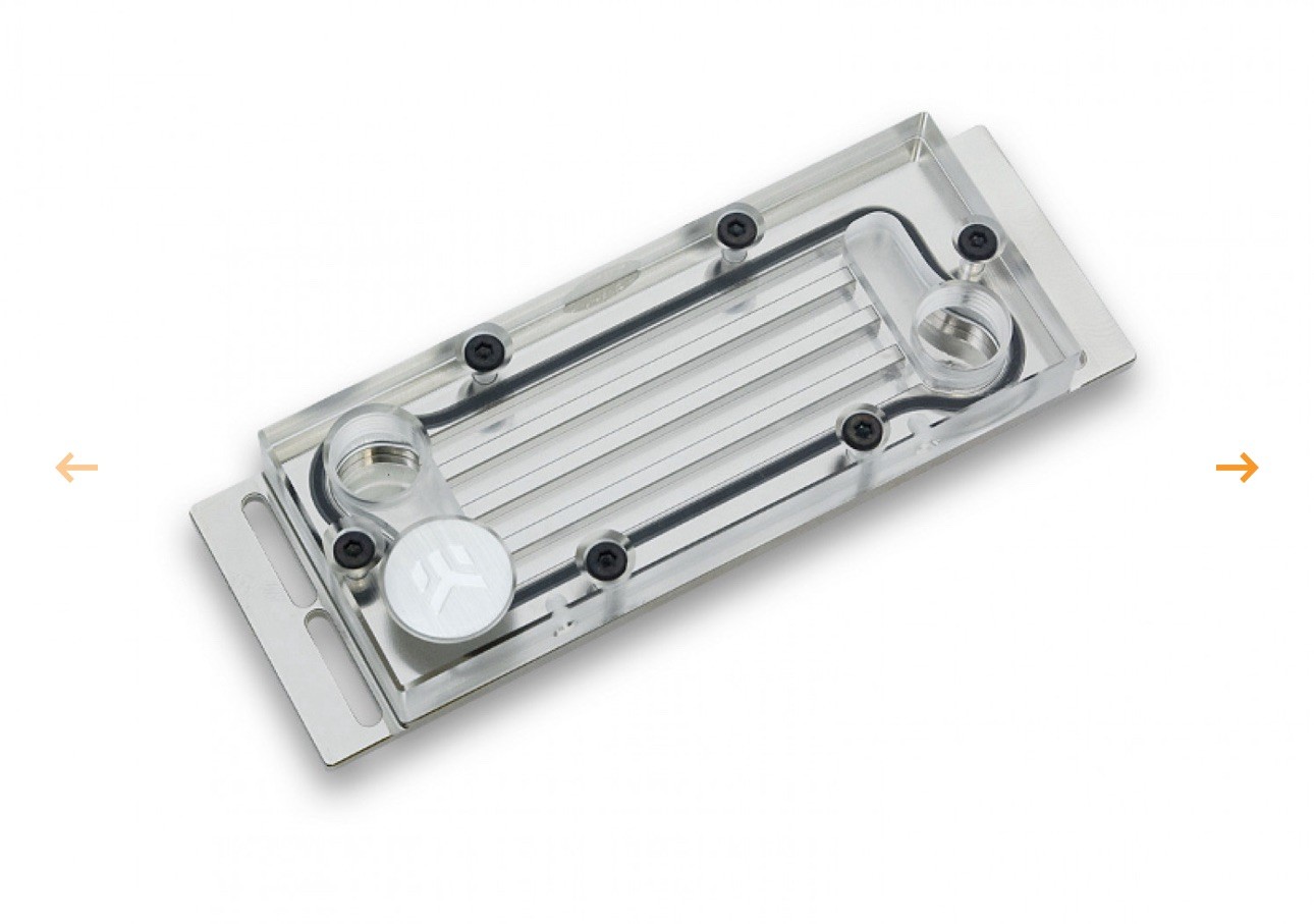 EK-RAM Monarch X4 - CSQ Nickel Plexi Four-slot memory cold head cooling