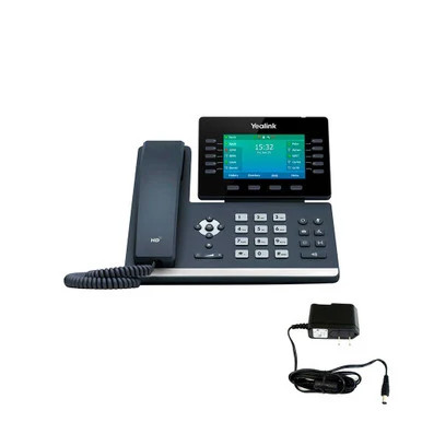 Yealink SIPT54W-WithPS 4.3in Color LCD Gigabit IP Phone PoE Bluetooth Wi-Fi