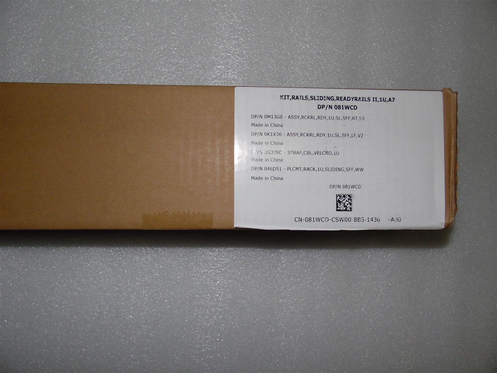 NEW SLIDING READYRAILS RAILS II 1U A7 DELL POWEREDGE R630 SERVER 6RTCR 81WCD