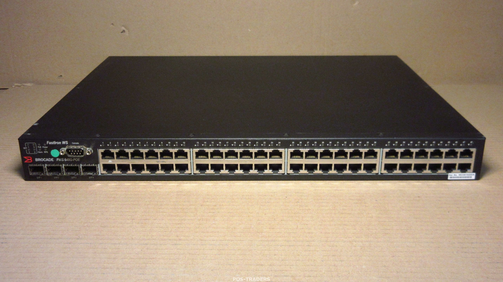 Brocade FastIron FWS648G-POE 48-Port GIGABIT POE Managed Layer 3 Switch 4x SFP