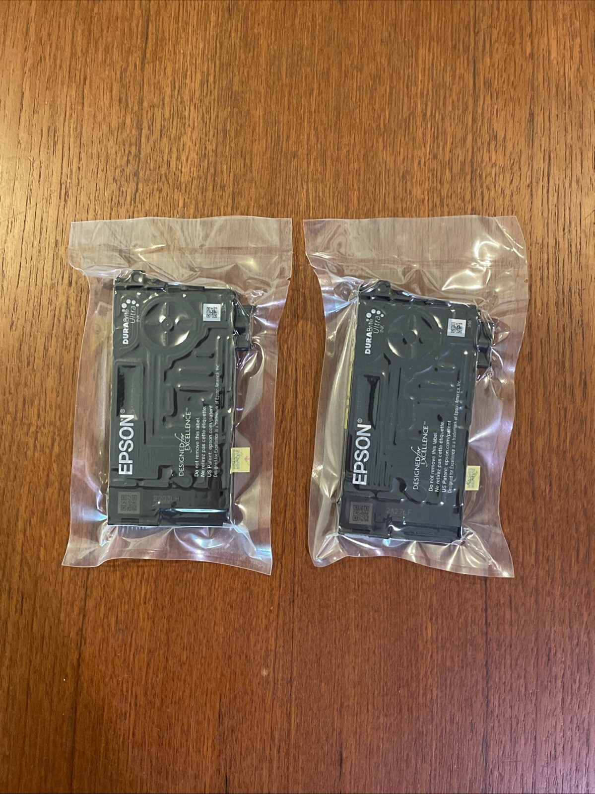 2x Sealed Genuine Epson 802 Yellow DURABrite Ink Cartridges (NOT Initial)