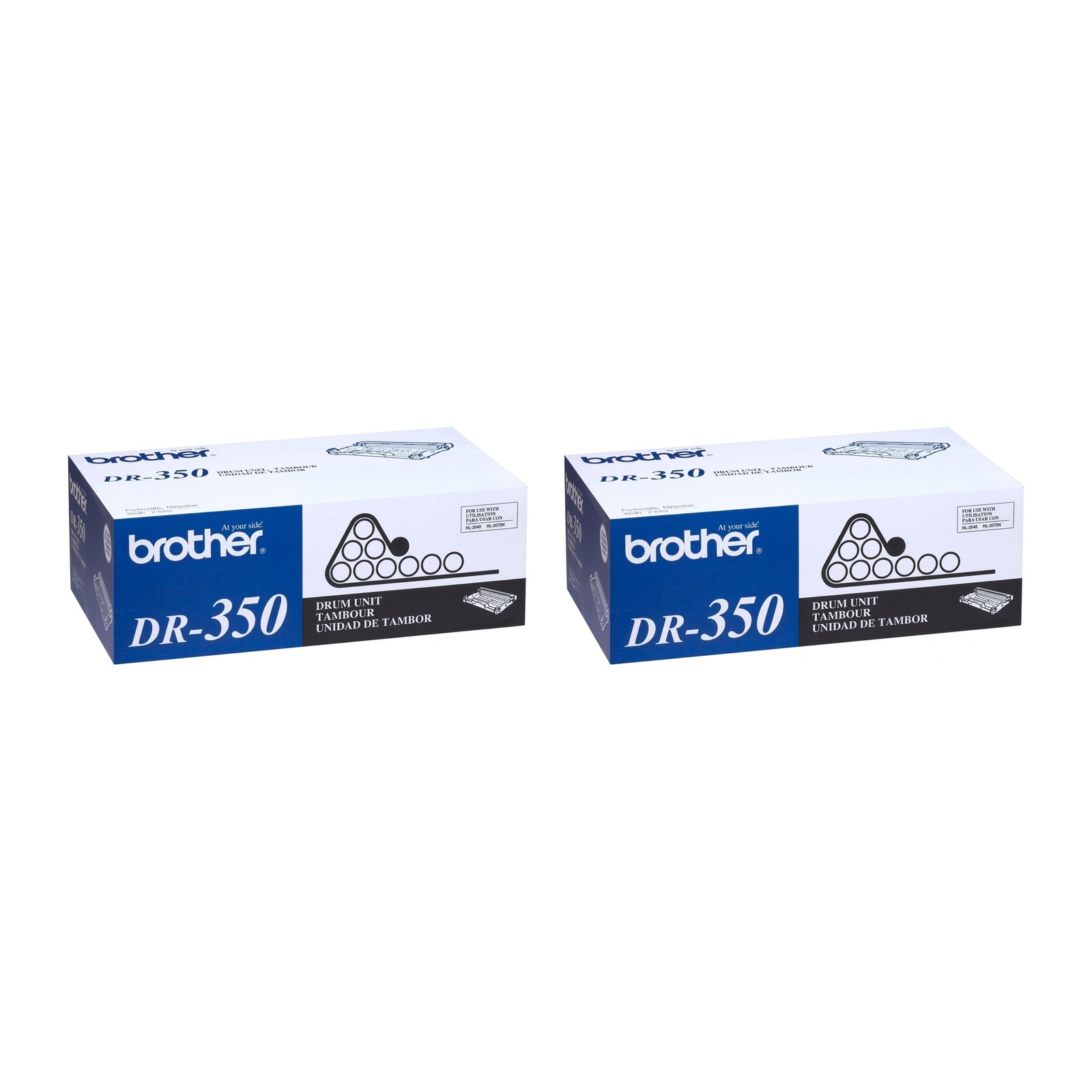Brother DR350 Genuine OEM Drum Unit 2-Pack DCP-7020 IntelliFax