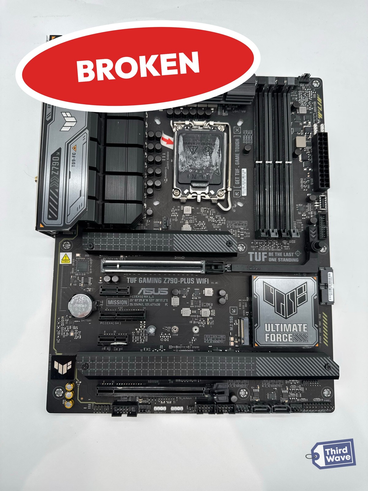 (BROKEN) ASUS TUF Gaming Z790-PLUS WiFi ATX Motherboard LGA 1700 DDR5 Black