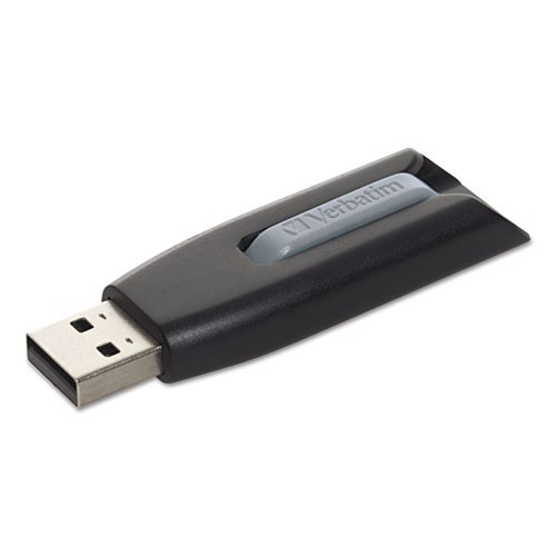Verbatim Store 'n' Go V3 USB 3.0 Drive, 64 GB, Black/Gray, 2/Pack