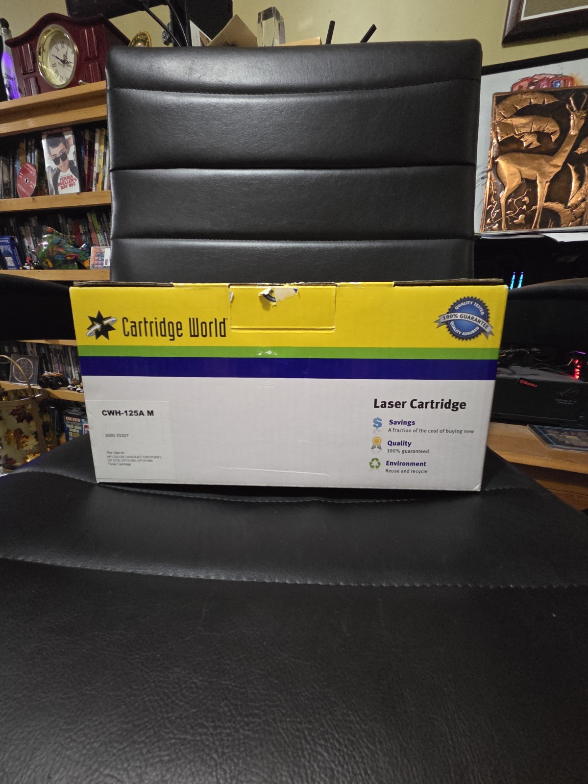 New Cartridge World Black Toner, HP Color CB543A, CM1322NFI HP Laserjet 