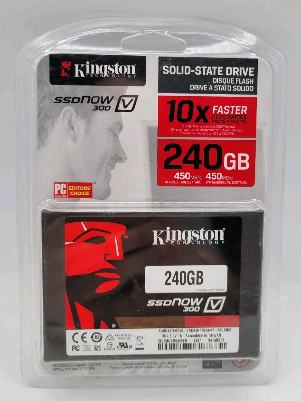 Kingston SSDNow V300 240GB Internal 2.5" SSD SV300S37A/240G NEW FACTORY SEALED