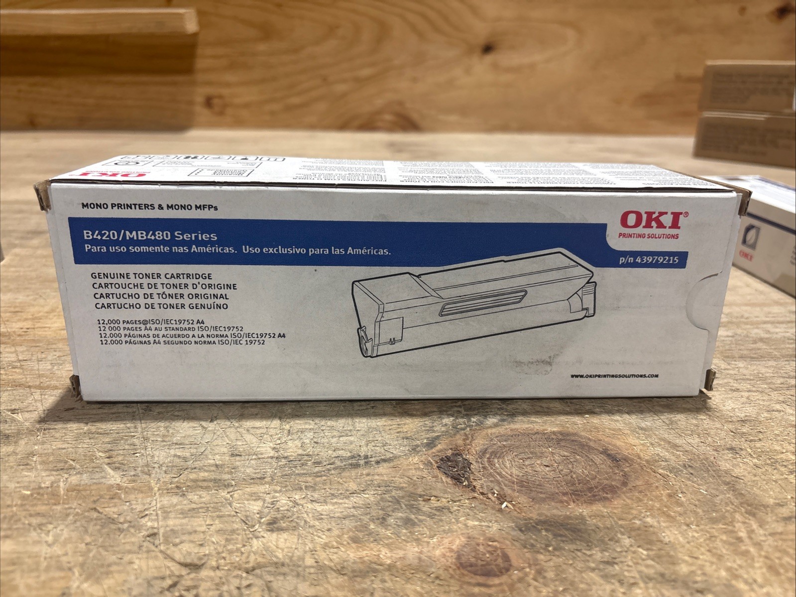 Genuine OKI Black Toner Cartridge 43979215 For B420/MB480 Series *New Open Box*