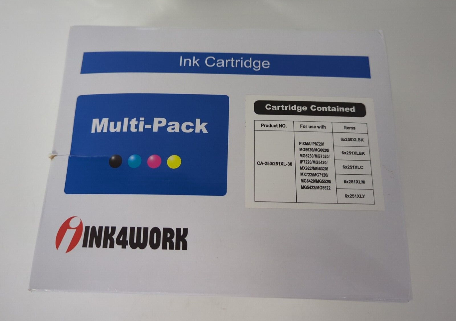 31  INK CARTRIDGE MULTI-PACK INK4WORK, BLACK, CYAN. MAGENTA, YELLOW